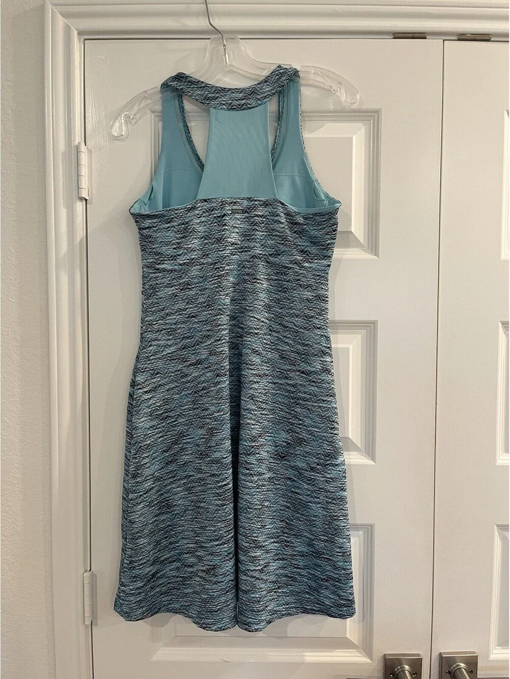 MPG Dress Women’s Size Small Blue Sleeveless Athletic Tennis Golf V-Neck Padded